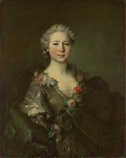Louis Tocque probably Portrait of mademoiselle de Coislin Spain oil painting art
